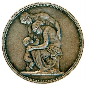 Norske Kvinders Sanitetsforening. Forsølvet bronse. 31mm. S&H.394. 1+/01