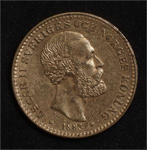 10 kronor 1883 Sverige 01 Gull