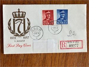 FDC Håkon 1957