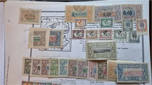 FRANSKA KOLONIER SOMALILAND samling */o 1902-1977 på blad