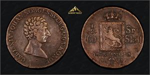 1/2 speciedaler 1824
