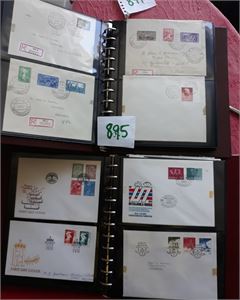 FDC + Diverse 40-tallet og nyere. Vignetter ikke sjekket. Mye 60-tallet, innslag av særstempler. NB: Brevet på bilde 3 med Nansen I er IKKE FDC!
