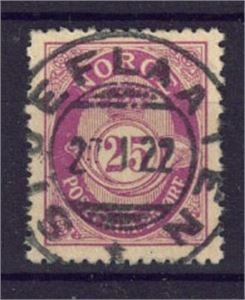 NK 104, Lux stemplet "Stueflaaten" (Op/6pkt).