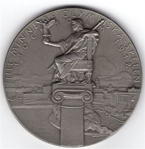 Deltakermedalje OL i Stockholm 1912. Kv.0/01
