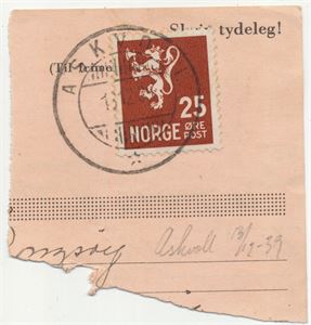 Hjelpestempel ASKVOLL (SF) HJ-SA 13 12 39 på klipp med NK 206. Mindre enn 2 uker brukstid!