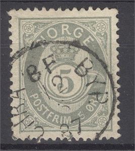 NK 42 I 5 øre 21 mm pent st. Chra. Byp. 12/5-87