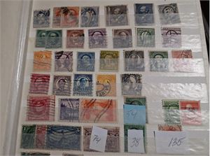 USA samling **/*/o i flera insticksböcker och ett KABE-album,  klassiskt-modernt. Välfylld alla perioder med en del