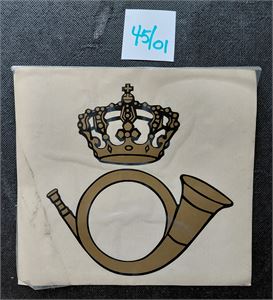 POSTHORN originalt klistermerke. Har kostet 400 kroner ifølge lapp på baksiden.
