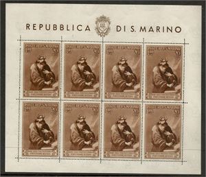 SAN MARINO 1944 Mi 311 Kleinbogen **. (Mi € 250)