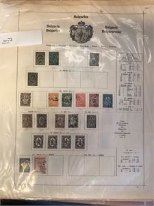 Bulgaria 2 samlinger Bulgaria på albumark fra 1879 og utover