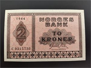 2 kroner 1944 C
