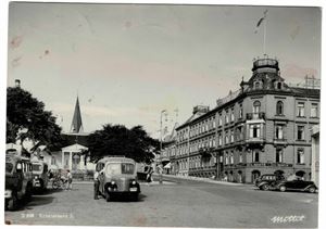 S 448 KRISTIANSAND S (Mittet) Storformat, stemplet "OSLO-KRISTIANSAND S A.2"