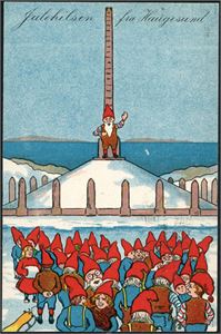 Julehilsen fra Haugesund. Brukt i 1922. K-1