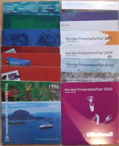 Hefteårsett, Komplette hefteårsett 1995-2010 **. Frankeringsverdi 9.400 +