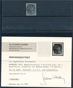 Nk 1 o. Ok med merke med attest Kaiser 1982