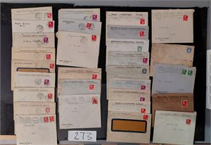 MANDAL FIRMALOGOER 30 brev i svært varierende kvalitet 20-30-tallet, alle sendt til Åseral