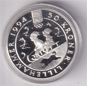 50 kroner 1992 - Lillehammer