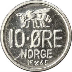 10 Øre 1965 PRAKT*