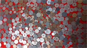 DANMARK trevlig blandlot med en del kopparmynt 1800-tal samt diverse valörer modernare tid