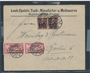 MEMEL Epstein-brev stemplet "HEYDEKRUG 27-5-22" til Berlin