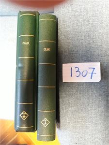ISLAND o samling til 1989 i 2 LT album med lommer (ark til 2001). Oppgitt ca 640 forskjellige. Bind 2 med lommer, bind 1 med delvis innsatte blanke lommer