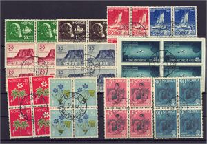 Lot stemplede 4-blokker, mellom 1940-60