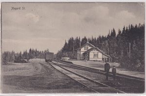 Jernbane Nygard St. (C.Normann) brukt ikke postgått    (Småf)