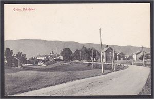 Trøndelag Evjen, Orkedalen (NLR 592). Småf. s/hv. Stpl. Orkedalen 7-V-13. Pen kvalitet