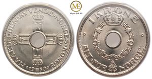 1 krone 1950 Haakon VII. Kv.0