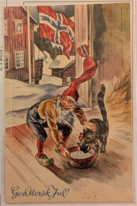 WATHNE, Frank, nissekort, ubrukt, utgiver Lærdal.