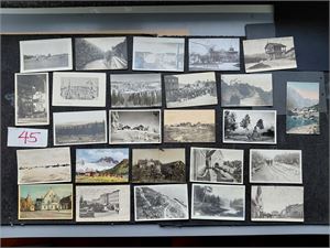 71 små og 21 store stedskort hele landet. Blandet kvalitet, alle avbildet