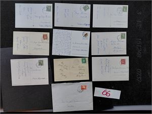 NORDLAND 10 brev/kort. Se etter stempler til hjemstedssamlingen din