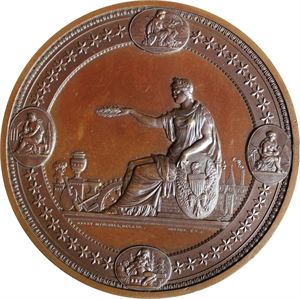 Medalje tildelt Gerard Gade 1876. Kv.0/01