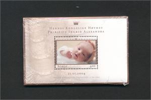 Blokk 26, 2004 Ingrid Alexandras dåp, originalpakning 100 stk. Pålydende 600 kroner