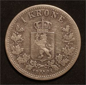 1 krone 1885. Kv.1/1-