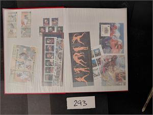 ISLE OF MAN o/xx 16 siders bok med merker og miniark, ser ikke ut til å være noe fra de første årene