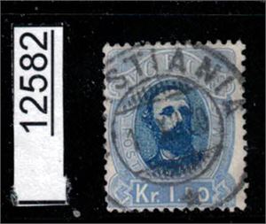 Nk 33 o. 1,50 Oscar tilnærmet fullstemplet "CHRISTIANIA"