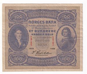 100 kroner 1933 A