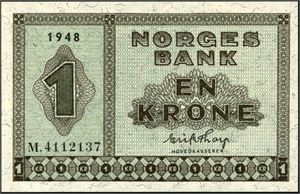 1 kr 1948, serie M.4112137. 01