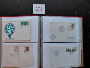 MOTIV: SPEIDERBEVEGELSEN Diverse spesialstempler og annet i Davo FDC-perm