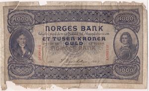 1000 kroner 1931 A.0395152. Kv.2