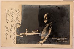 UTENRIKSMINISTER LØVLAND, portrett fra Karlstad i 1905, brukt.