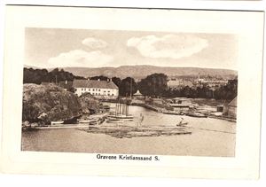 GRAVENE KRISTIANSSAND S (241361). Meget pent, brukt 1911