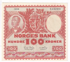 100 kroner 1956 E
