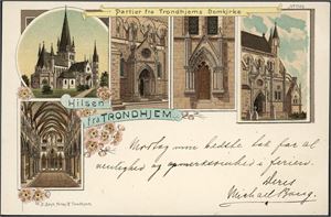 Hilsen fra Trondhjem. Brukt i 1900. K-2