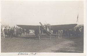 Fly Cederstrøm 1910, første flyvning i Norge (etterstadsletta)