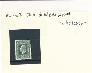 Nk 941 II xx. 50kr Olav på det gode papiret (Hk 1200)