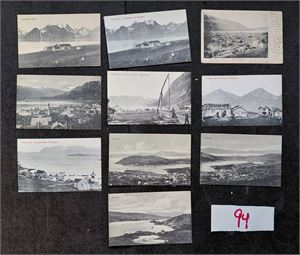 TROMS 10 småformat, kun et er postsendt, de andre ubrukte