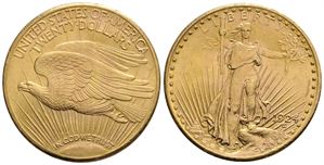 20 US dollar Saint-Gaudens 1924. Kv.01