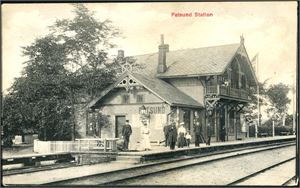 Fetsund Station. Med bursdagshilsen, ikke sendt. K-2